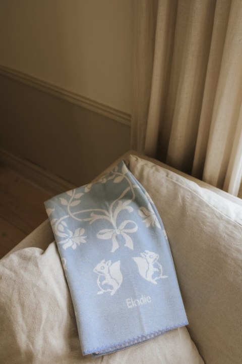 Elodie Details - kocyk żakardowy Jacquard, Blueberry Blue
