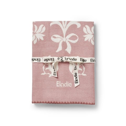 Elodie Details - kocyk żakardowy Jacquard, Mullberry Pink