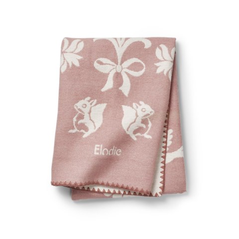 Elodie Details - kocyk żakardowy Jacquard, Mullberry Pink