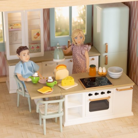 Akcesoria kuchenne zestaw Toster do domku dla lalek jedzenie zabawka Lundby