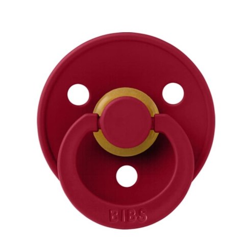 BIBS COLOUR 2-PACK CORAL & RUBY S Smoczek Uspokajający kauczuk Hevea
