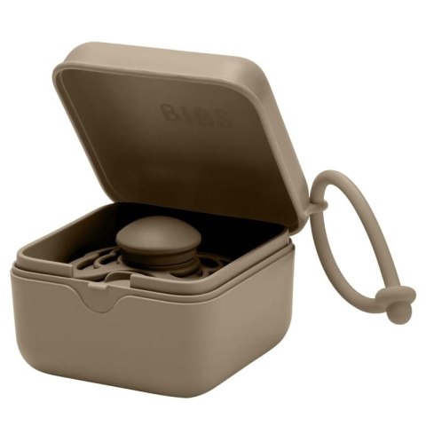 BIBS PACIFIER BOX DARK OAK 2 w 1 etui do smoczków oraz pojemnik do sterylizacji smoczków