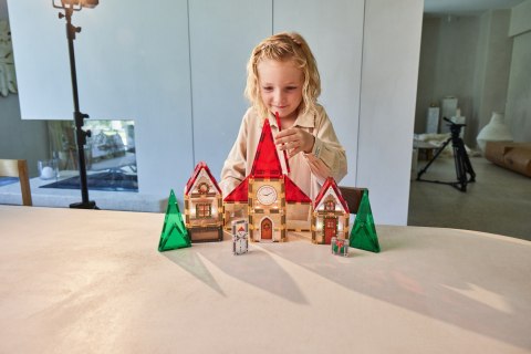 CLEVERCLIXX - klocki magnetyczne Christmas Village Advent Calendar - 46 el.