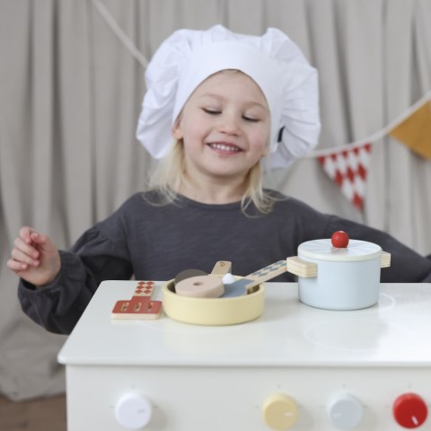 Drewniana kuchenka dla dzieci kuchnia piekarnik zabawa w gotowanie Micki