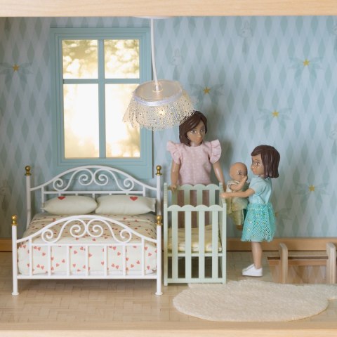 Oświetlenie domku dla lalek zestaw 2 lampy wiszące wyposażenie domki Lundby