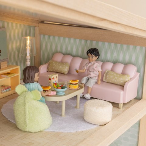 Zestaw mebli do salonu do domku dla lalek basic zabawka dla dzieci Lundby