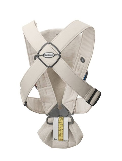BABYBJORN MINI 3D Jersey - nosidełko, Jasny beż
