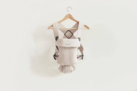BABYBJORN MINI 3D Jersey - nosidełko, Jasny beż