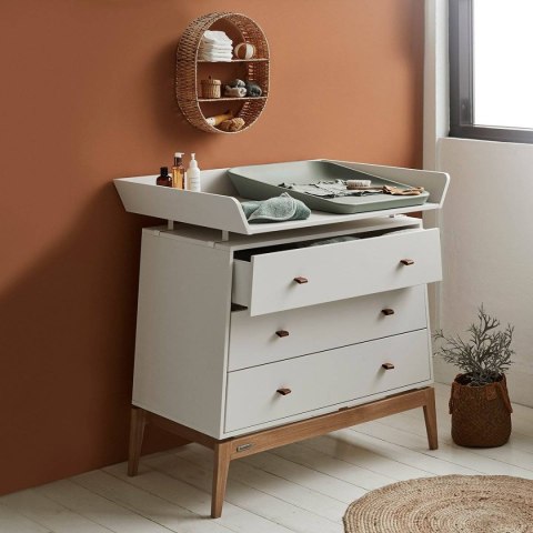 LEANDER - mata do przewijania MATTY™, sage green