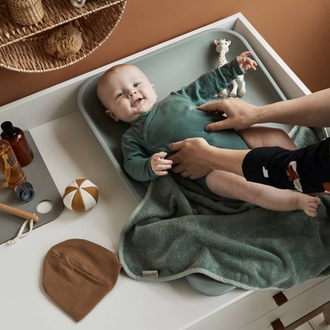 LEANDER - mata do przewijania MATTY™, sage green