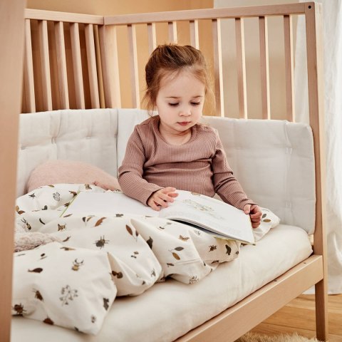 LEANDER - prześcieradło do łóżeczka Baby, 2 sztuki, białe