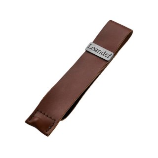 LEANDER - skórzany pasek zabezpieczający do krzesełka do karmienia CLASSIC™ i LOUIE™, brązowy