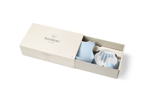 BABYBJORN - Zestaw obiadowy Dinnerware, 8 szt. - Powder Blue