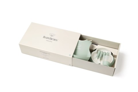 BABYBJORN - Zestaw obiadowy Dinnerware, 8 szt. - Powder Green