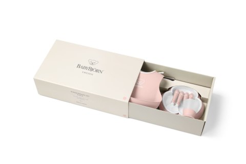 BABYBJORN - Zestaw obiadowy Dinnerware, 8 szt. - Powder Pink