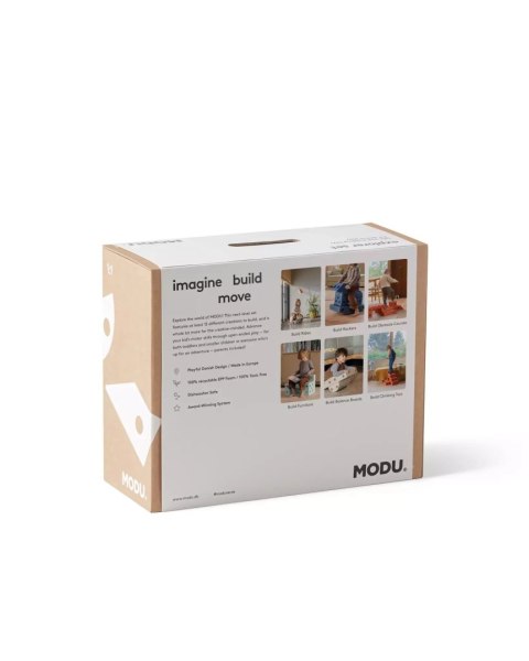 MODU Explorer set - Kreatywne klocki rozwijające motorykę dużą, Sand Grey / Honey Yellow